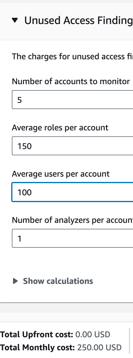 AWS Access Analyzer Pricing