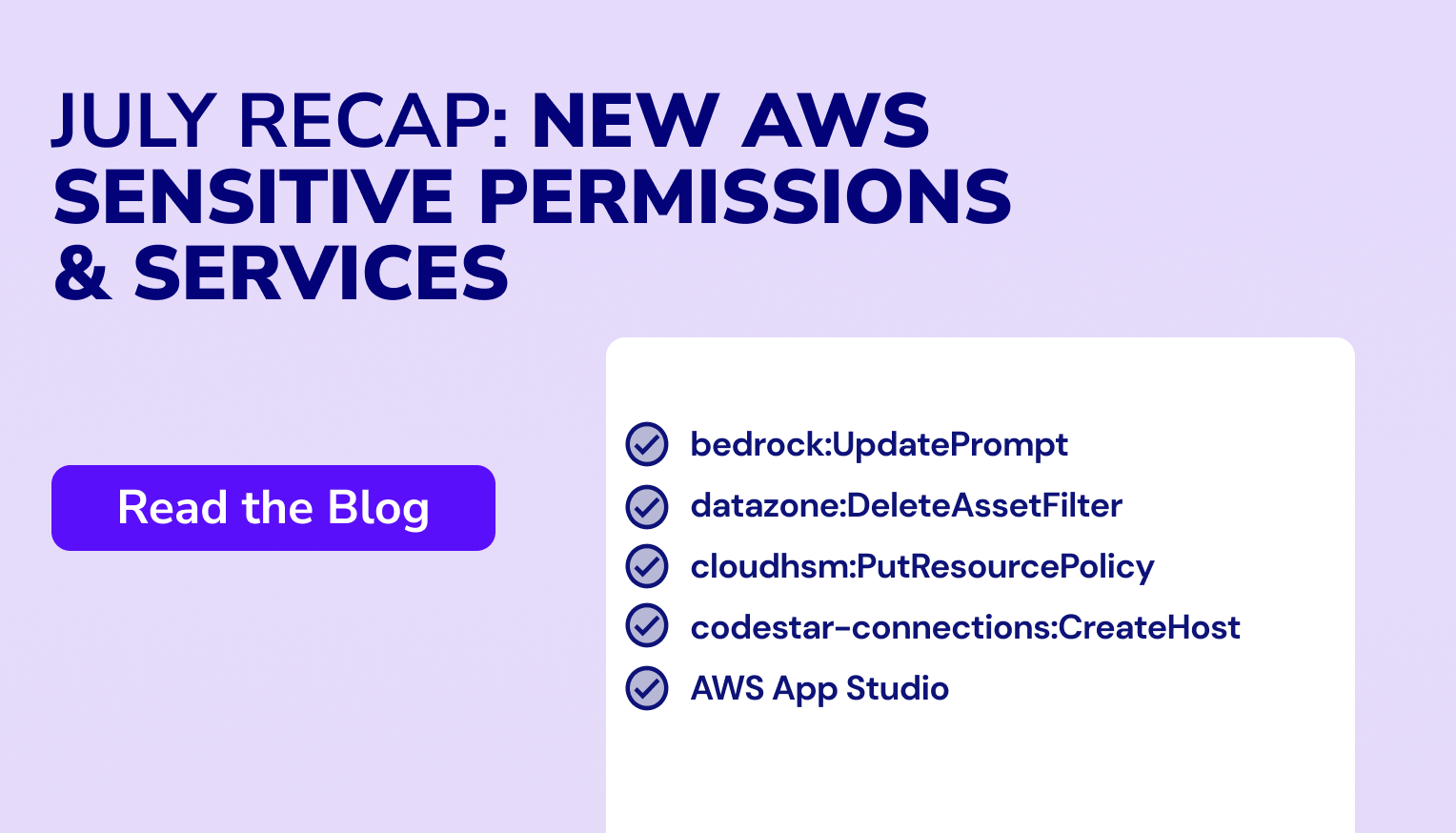 July Recap: AWS Permissions