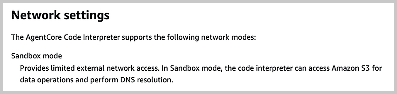 S3 Access from Sandboxed Code Interpreters.